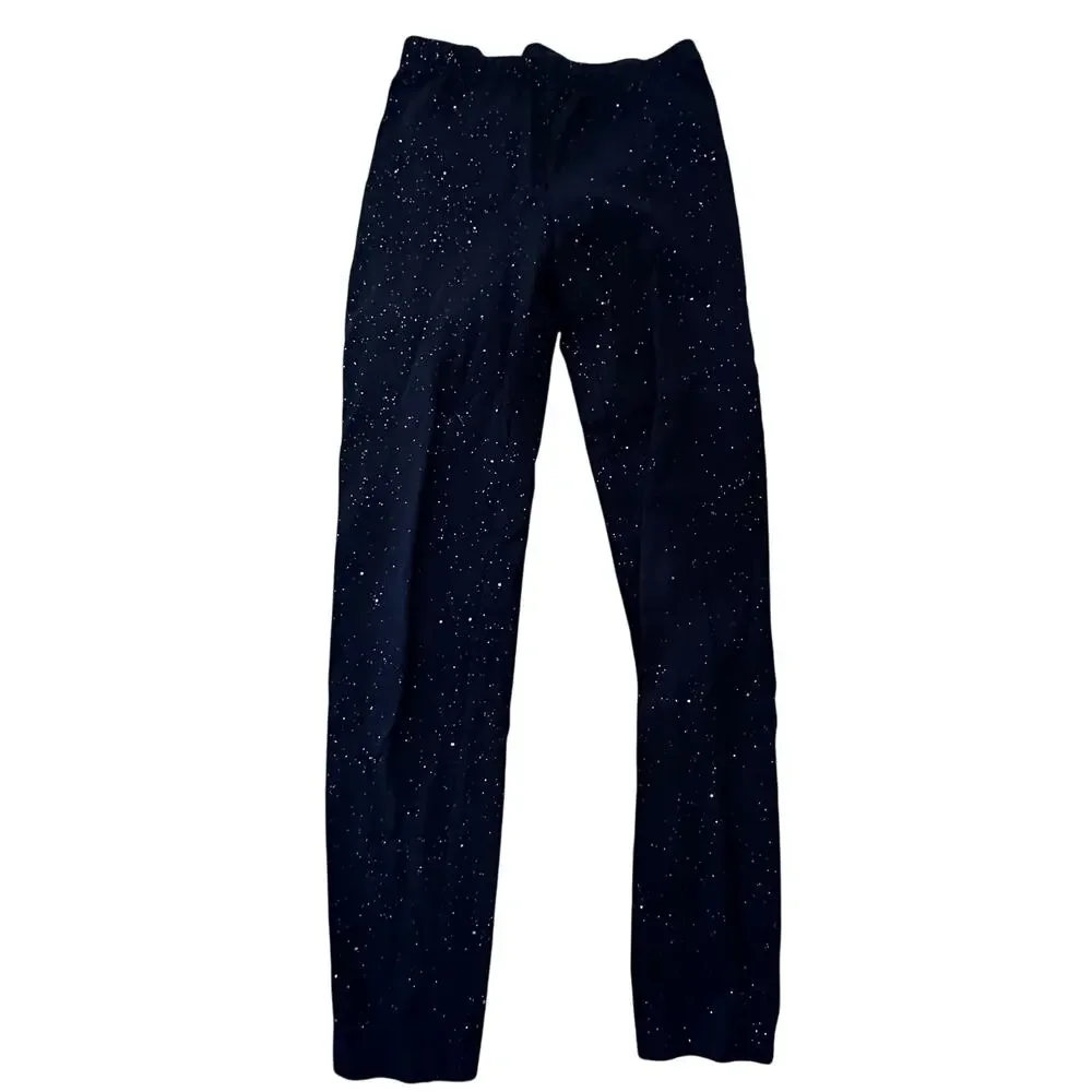 Gap Kids Galaxy Blue Sparkle Leggings - Size Medium